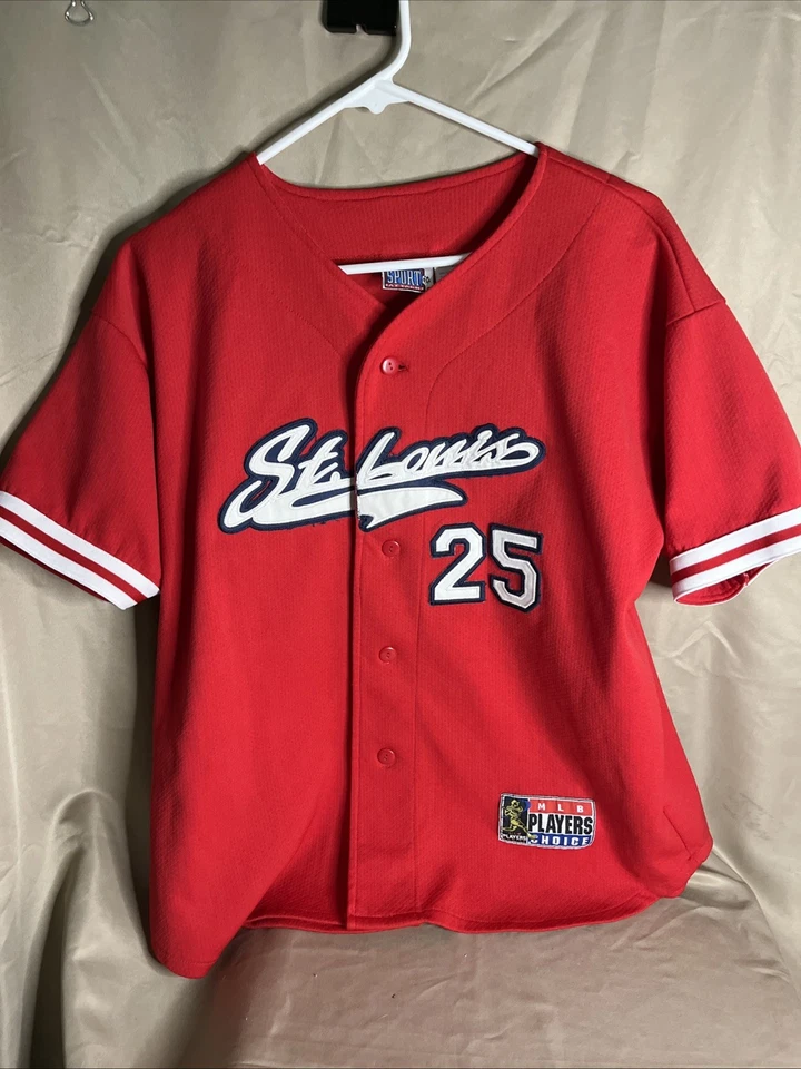 Camiseta deportiva de béisbol vintage Sport Attack St Louis Cardinals juvenil XL #25 McGWIRE Foto 1 de 4