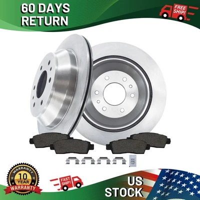 For Chevrolet Trailblazer 2002 - 2009 Rear Brake Disc Rotors Ceramic Brake Pads Foto 1 de 4