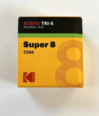 Kodak Tri-X 7266 Super-8 B&W Reversal Film - NEW IN BOX - Image 1 of 4
