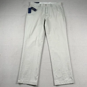 Pantalones Polo Ralph Lauren Para Hombre 34x32 Calce Clásico Caqui Chino Marfil Blanco Beige - Imagen 1 de 12