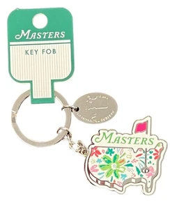 Masters Floral Metal Logo Key Fob - Picture 1 of 1