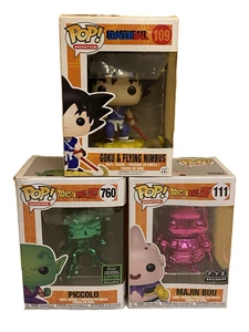 Dragon Ball Z Funko Pop 3 Stück: Majin Buu 111, Piccolo 760 Exclusives Goku 109 - Bild 1 von 6