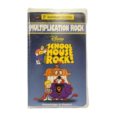 School House Rock 25th Anniversary Clamshell Multiplication Rocks (VHS, 1995) - Image 1 of 4