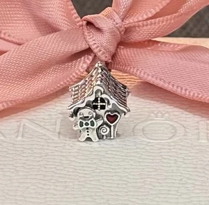 Neu Original Pandora Charm „Lebkuchenhaus“ silber 925 #792823C01 - Bild 1 von 3