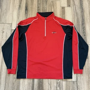 FootJoy FJ Red/Black 1/4 Zip Mock Neck Pullover Jacket XL Valley Country Club - Picture 1 of 8