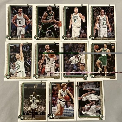 2025-26 Topps 波士顿凯尔特人队 (11) 卡队套装 * 传奇/组合/新秀 — 第 1/4 张图片