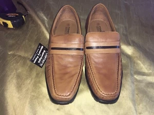 ROAMERS BRAUN LEDER HERREN MOKASSINS GRÖSSE 6 NEU ETIKETT - Bild 1 von 5