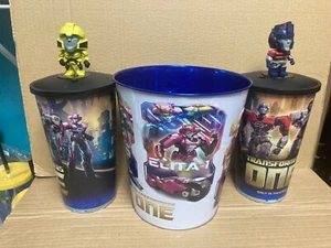 Transformers one secchiello bianco per film in latta con 2 tazze e topper - Foto 1 di 2