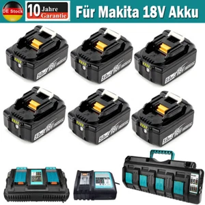 NEU Ersatz Akku Für Makita BL1850 BL1830 BL1860 LXT 18V 4-Fach Ladegerät - Bild 1 von 37