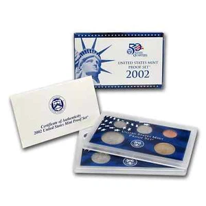 2002-S | US Mint Set | Proof | 10 Coins | COA and Box | Item # 1010 - Picture 1 of 3