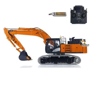 90% Metal LESU 1/14 RC Hydraulic Excavator Aoue ZX490 Heavy Digger 6CH Valve - Picture 1 of 21