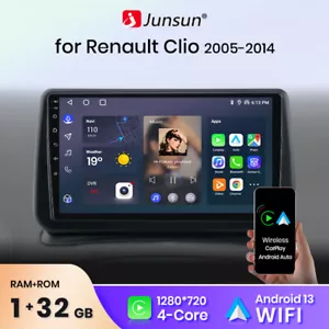 DAB+ Android 13 Car Stereo Radio For Renault Clio Mk3 Carplay GPS Sat Nav WIFI - Picture 1 of 12