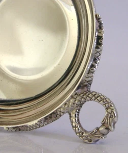 HEAVY 80g QUALITY ENGLISH SOLID STERLING SILVER WINE TASTER 1970 BARWARE - Picture 1 of 5
