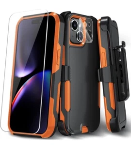 Xmon Custodia per iPhone 15, Custodia Resistente Resistente Clip da Cintura - Foto 1 di 4