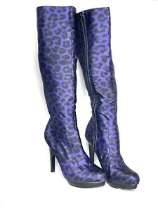 Carlos by Carlos Santana Women's Fashion Boot,, Purple Animal Size 6.0