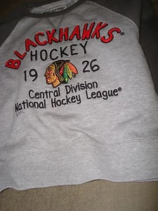 SUDADERA NHL CHILDS CHICAGO BLACKHAWKS M/M GRIS - Imagen 1 de 5