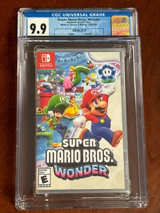 Encased 2023 Switch Super Mario Bros. Wonder CGC 1st PRINT 9.9 A++ Y-Fold Seal - Picture 1 of 5