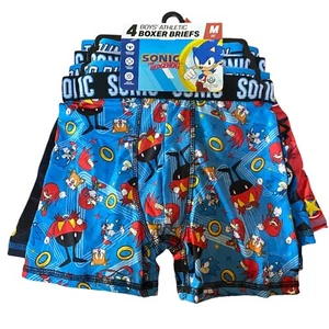 Sonic The Hedgehog Boys Size Medium 8 Boxer Briefs 4 Pair Pack Underwear - Picture 1 of 5