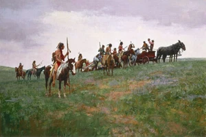 Howard Terpning WHISKEY SMUGGLERS, Sioux, paper giclee - Picture 1 of 1