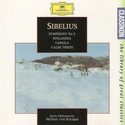 Sibelius - Symphonie Nr. 5 - Finlandia (CD 1994) Karajan; D Gramm 439 418-2 - Image 1 of 2