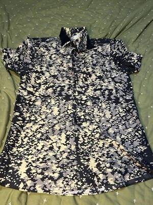 Pringle of Scotland Short Sleeve Button Down Camo Slim Fit - Image 1 of 4