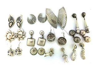 Sterling Silver Native American Mexico Styles MIXED LOT Post Earrings - Picture 1 of 7