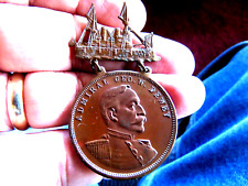 Scarce 1899 Admiral George Dewey Washington D.C. Relic Medal and Badge