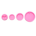 Silicone Round Shape Pendant Resin Mold DIY Dog Tag Keychain Resin Casting .cf