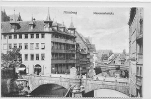 Nürnberg AK Museumsbrücke Ansichtskarte ca. 1920 - Bild 1 von 2
