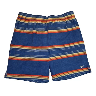 Bañador Speedo cómodo elástico cordón naranja amarillo azul pantalones cortos grandes Foto 1 de 4