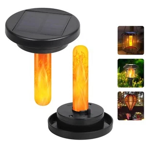 Flickering Flame Solar Tops: 3 inch Solar Light Parts for Lantern - Waterproo... - Picture 1 of 6