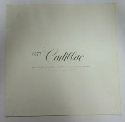 Винтаж 1977 CADILLAC продажи брошюра Fleetwood Brougham купе DeVille седан - Изображение 1 из 4