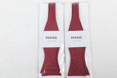 Lote de 2 pajaritas tejidas borgoña PenSee para hombre Foto 1 de 4