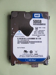 WD Western Digital WD5000BMVW-11AJGS4 500GB Hard Drive 2.5" USB HDD 2016 WX61A - Picture 1 of 7