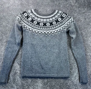 Maglione nordico Skhoop donna grigio misto lana XS - Foto 1 di 13