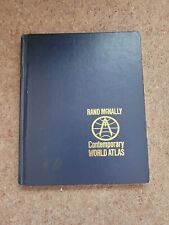 Rand McNally Contemporary World Atlas 1978 Edition Hardcover Blue World Maps
