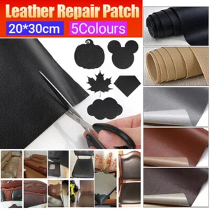 2-6x Self Adhesive Leather Repair Patches Kit Sofa Couch Car Seats Patching Tool - Picture 1 of 18