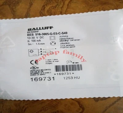 1PC NEW For BALLUFF Proximity Switch BES 516-3005-G-E5-C-S49 - Image 1 of 4