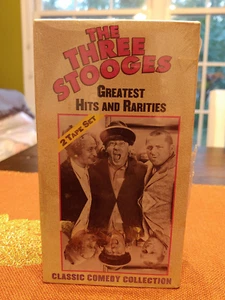 The Three Stooges Greatest Hits and Rarities Box Set (VHS, 1996 2-Tape Set) - Picture 1 of 3