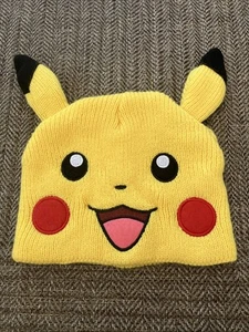Pokemon Pikachu Gorro Talla Única Se adapta a la mayoría 14+ años Tejido - Imagen 1 de 3