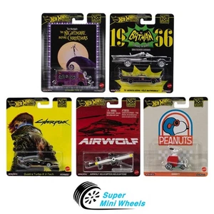 Hot Wheels Premium 2025 Pop Culture M Case - 5 Cars Set - Picture 1 of 2
