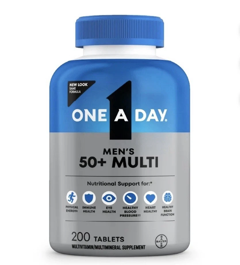 One A Day Men's 50 Plus Healthy Advantage Multivitamin 200 Tablets - Image 1 of 4