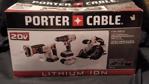 Porter Cable - 20V MAX Cordless 4 Tool Combo Kit - New Never Opened Power Tool - Picture 1 of 5
