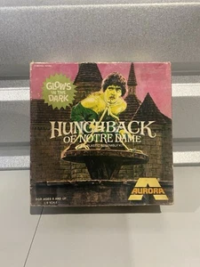 Aurora #481 1972 HUNCHBACK W/GLOW In the Dark Parts Open Boxed Model Kit - RARE - Picture 1 of 3