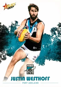 2017 Port Adelaide Power AFL Select Footy Stars Card - Justin Westhoff - Bild 1 von 3