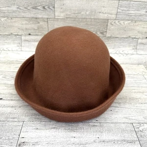 Damen New York Hat Co. 100% Wollfilz Braun Cloche Hut USA WPL 5923 - Bild 1 von 7