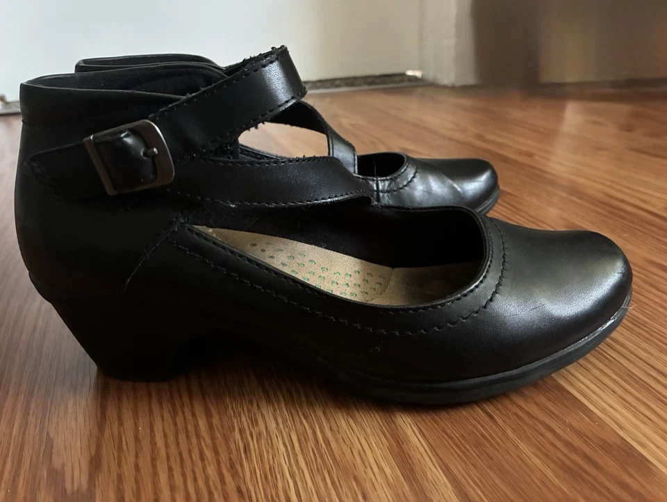 Earth Origins Zapatos Negros Cuñas Art Deco REBECCA DE COLECCIÓN 20s 30s Estilo 8.5 Foto 1 de 4