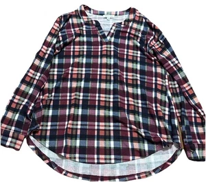 Grace And Lace karierter weicher Strickpullover Langarm Shirt Medium - Bild 1 von 6