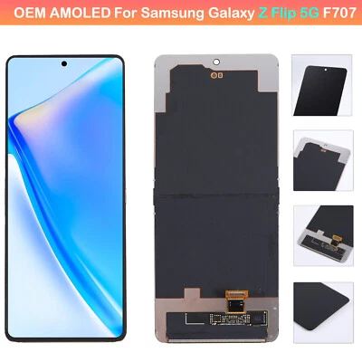 OEM AMOLED For Samsung Galaxy Z Flip 5G F707U LCD Display Screen Replacement - Image 1 of 4
