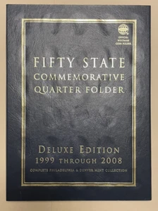 Whitman Fifty State Commemorative Quarter Folder, Deluxe Edition, 1999-2008 - Bild 1 von 10